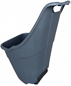 Тачка садовая для дачи Green Glade, 55 л, колесо-ролик, темно-серая, грузоподъемность 55 кг